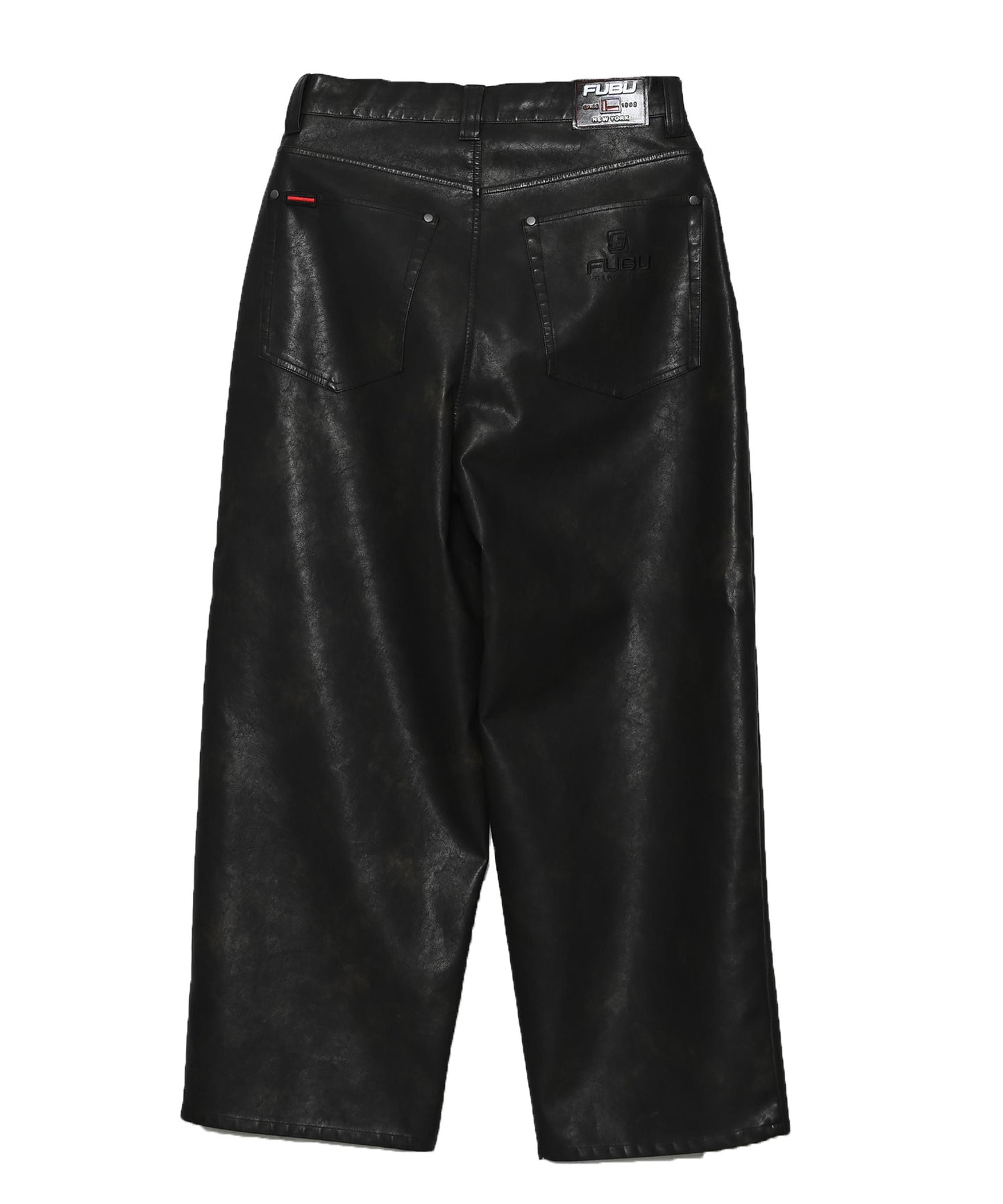 【NEW】FAUX LEATHER BUGGY PANTS/フェイクレザー バギーパンツ【FAM-61502】