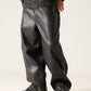 【NEW】FAUX LEATHER BUGGY PANTS/フェイクレザー バギーパンツ【FAM-61502】