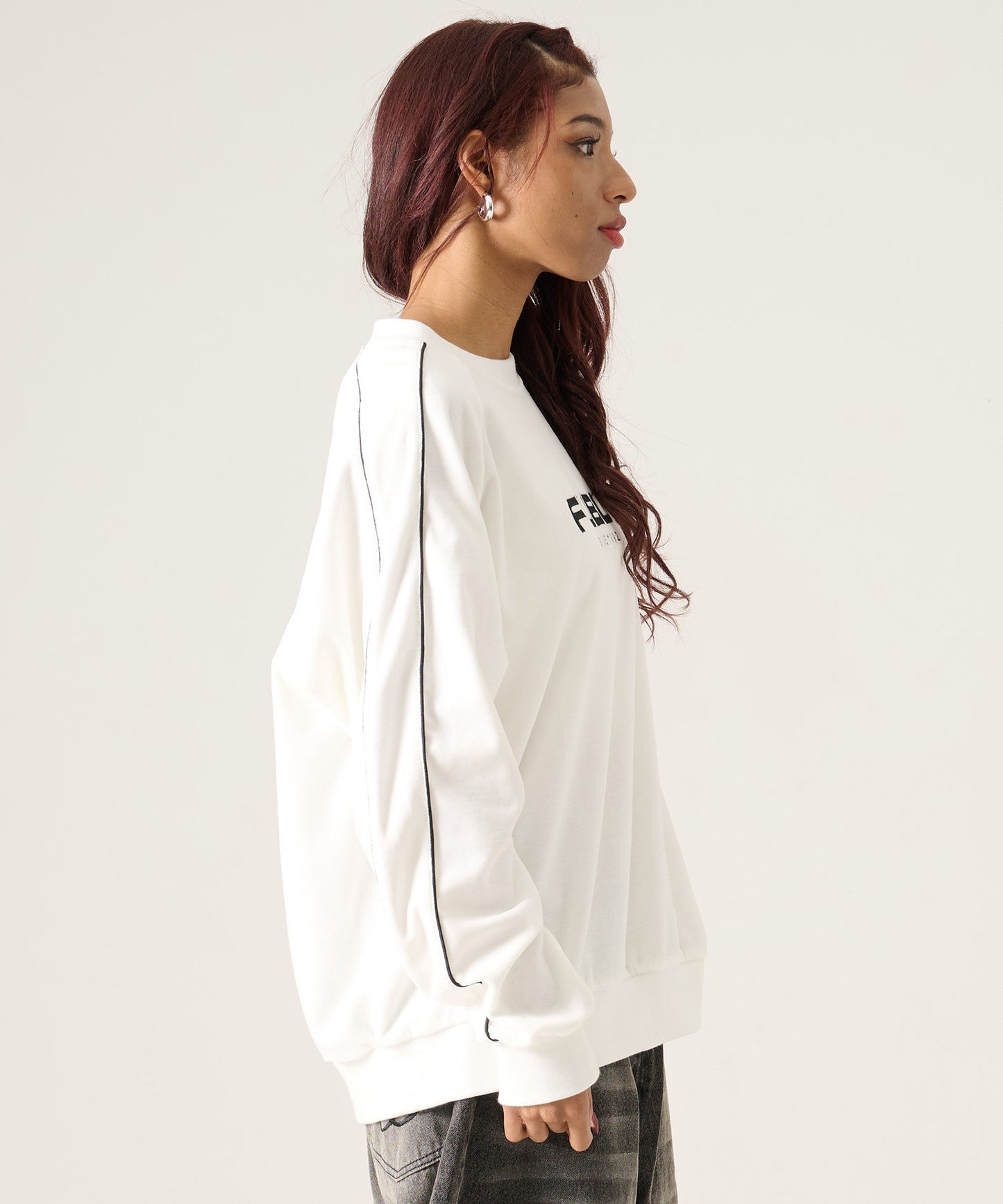 【NEW】VELOR PULLOVER/ベロアプルオーバー【FAM-61701】