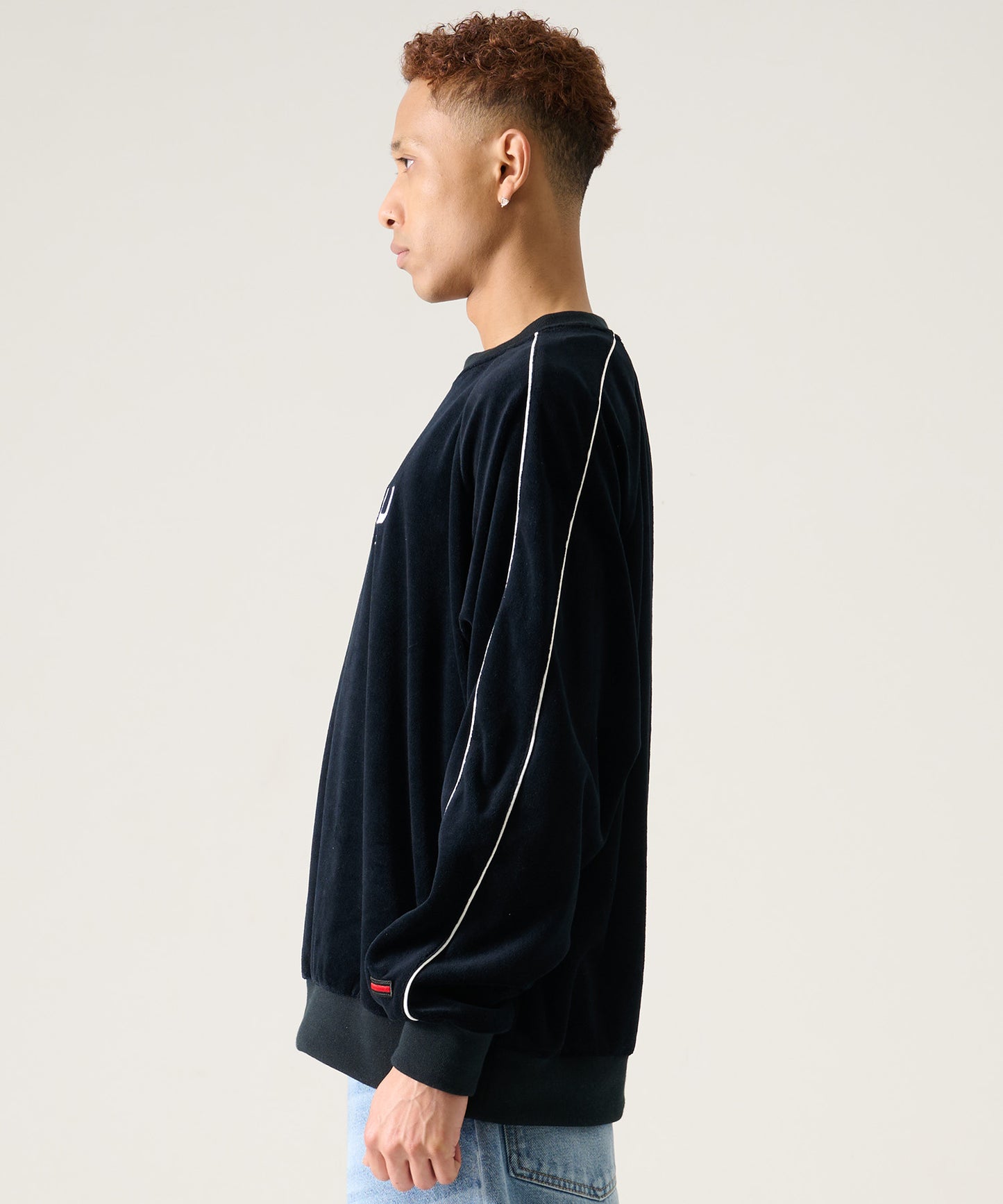 【NEW】VELOR PULLOVER/ベロアプルオーバー【FAM-61701】