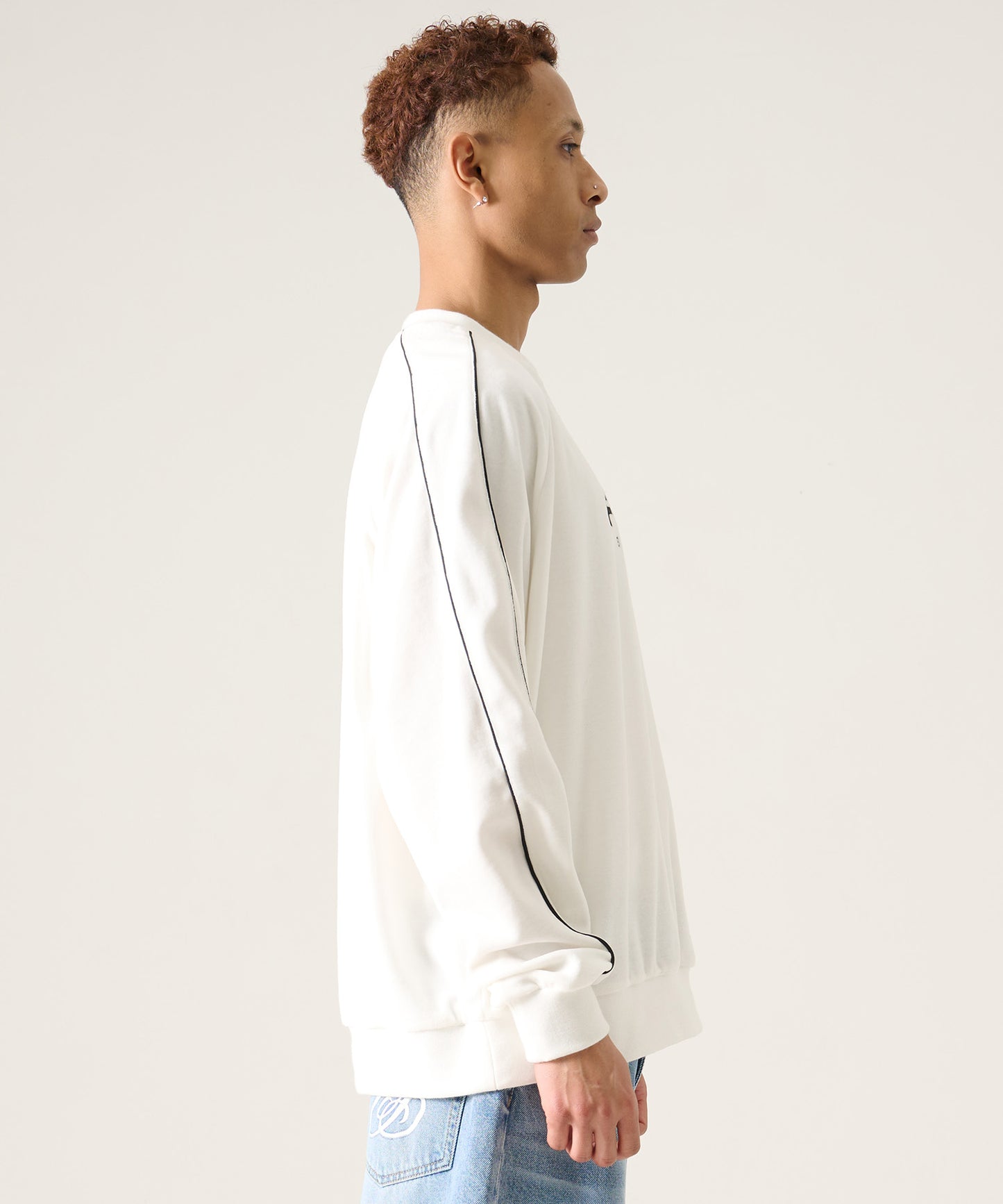 【NEW】VELOR PULLOVER/ベロアプルオーバー【FAM-61701】