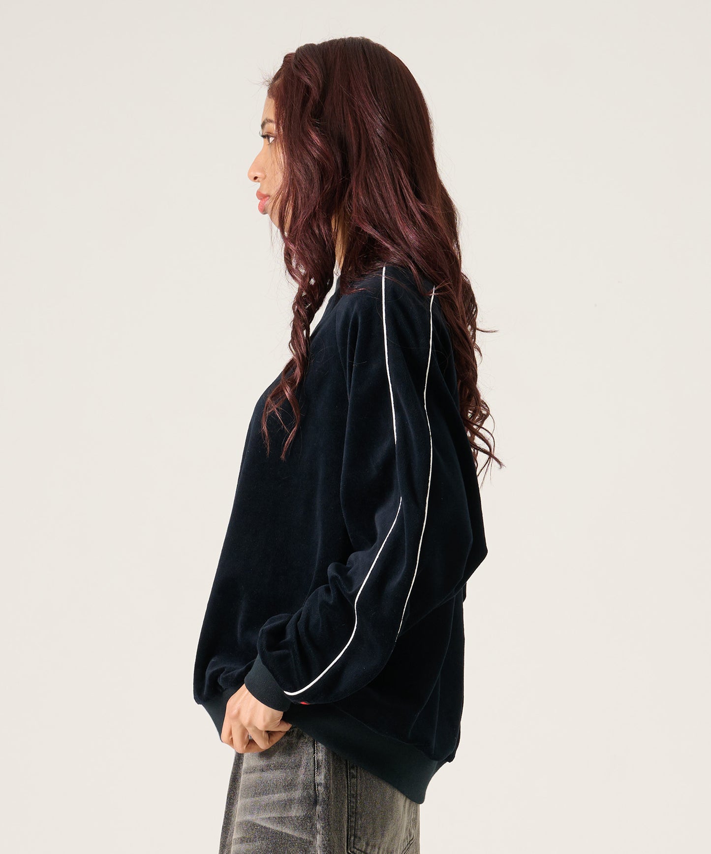 【NEW】VELOR PULLOVER/ベロアプルオーバー【FAM-61701】