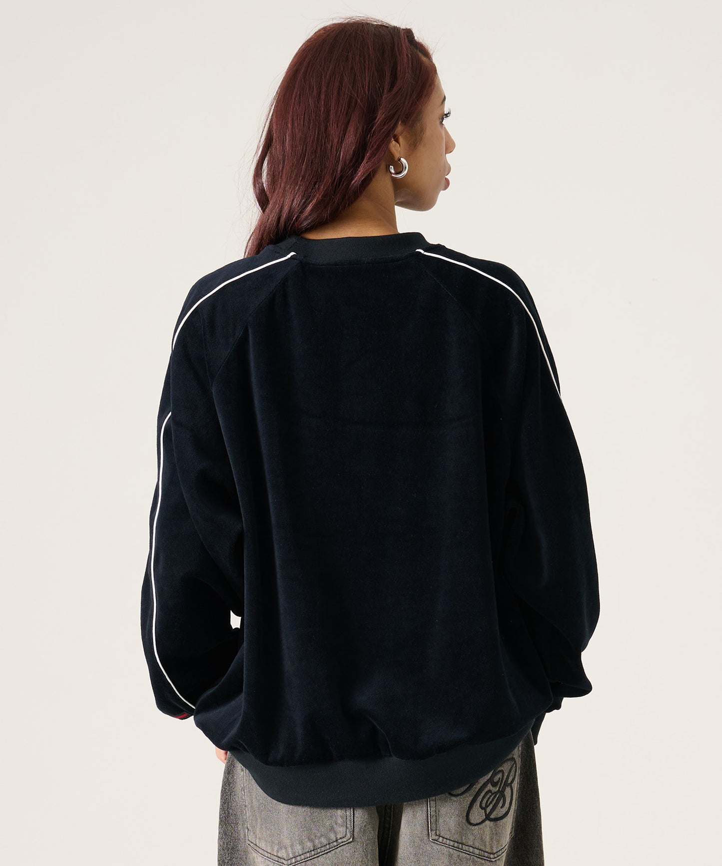 【NEW】VELOR PULLOVER/ベロアプルオーバー【FAM-61701】