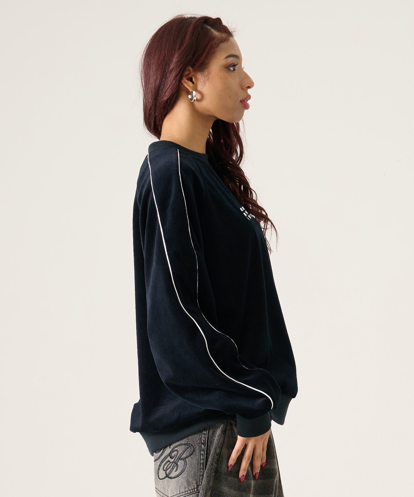 【NEW】VELOR PULLOVER/ベロアプルオーバー【FAM-61701】