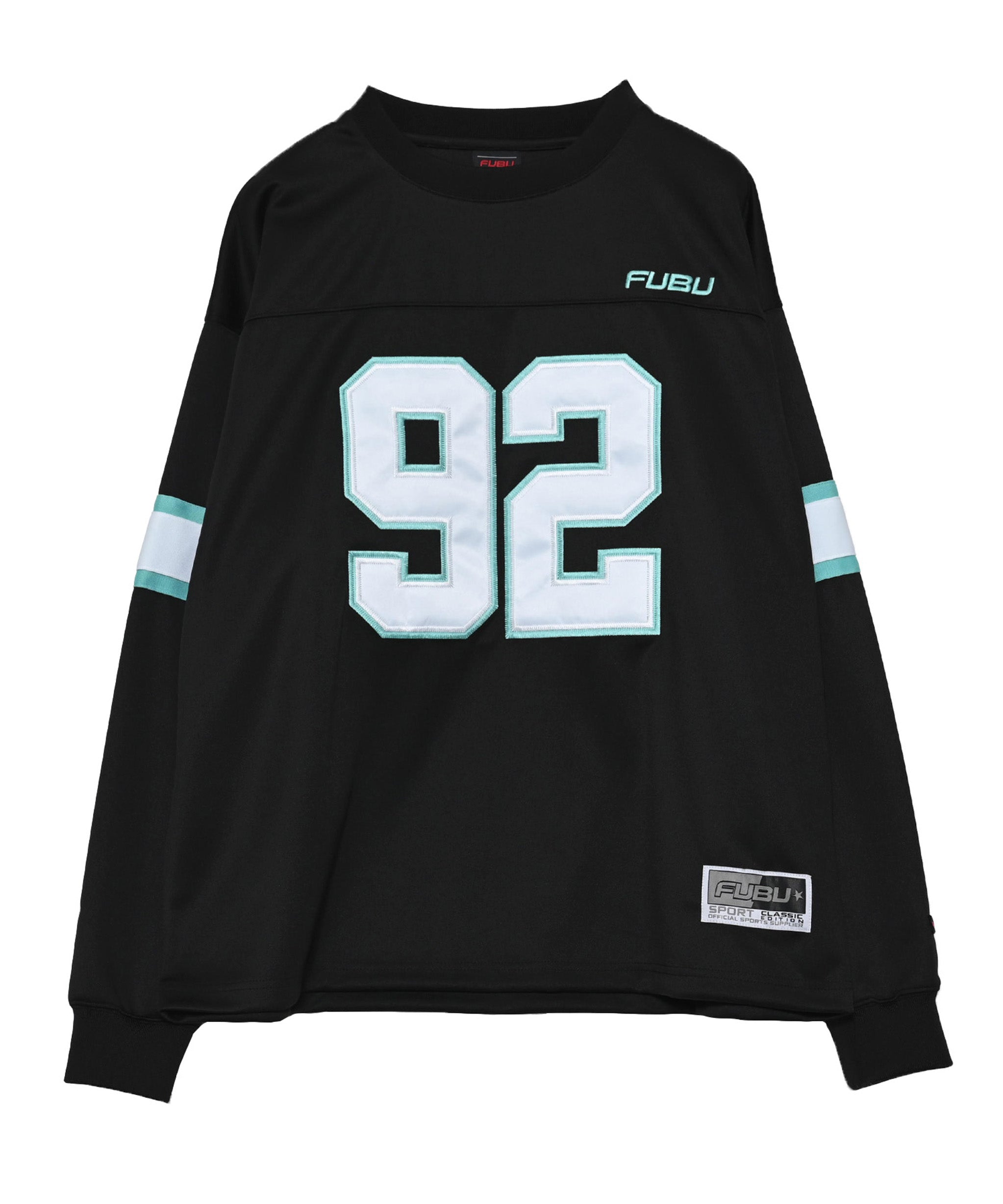 FUBU フブ フットボールシャツ。FUBUはアメリカの代表的なHIPHOP