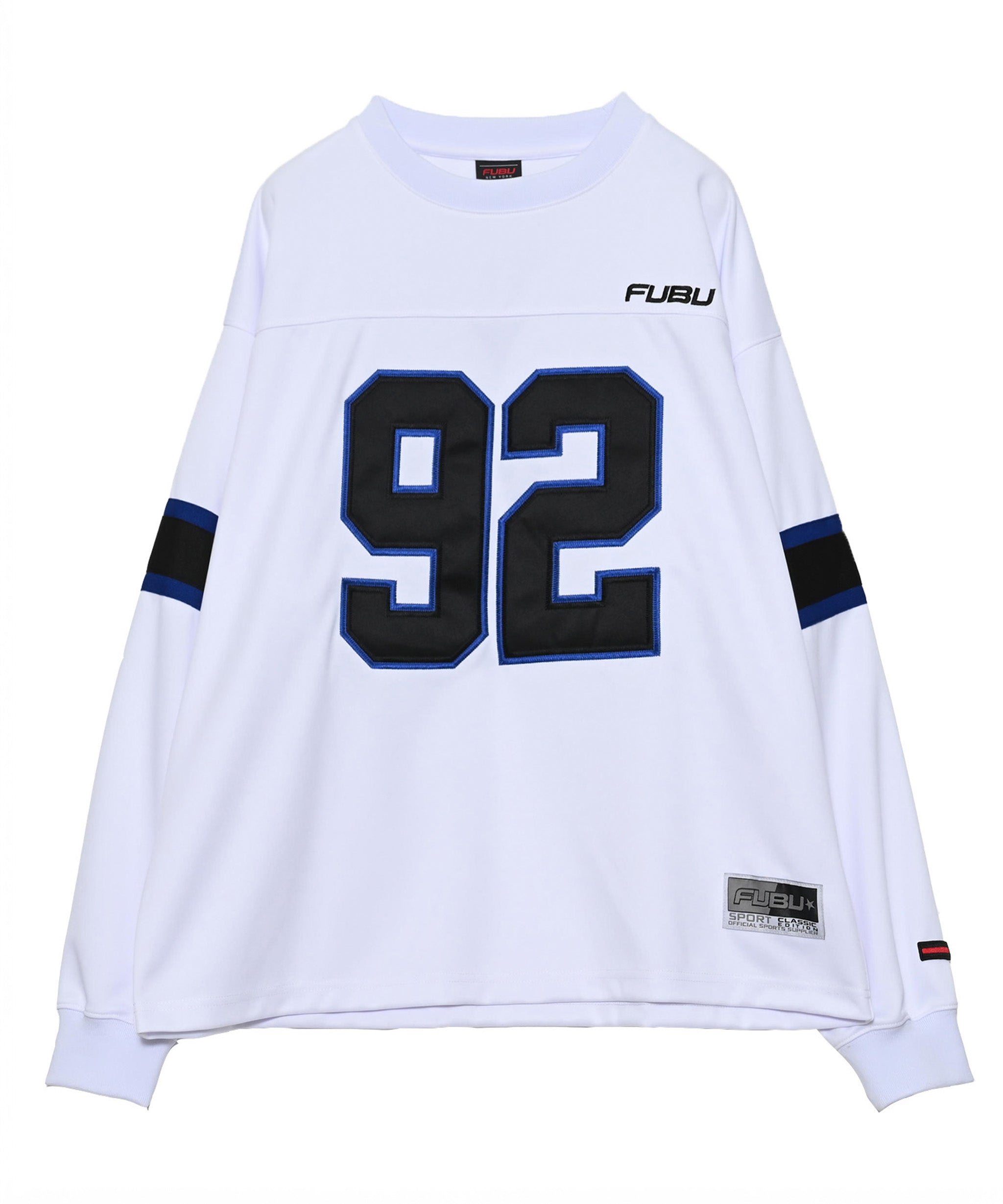 FUBU フブ フットボールシャツ。FUBUはアメリカの代表的なHIPHOP