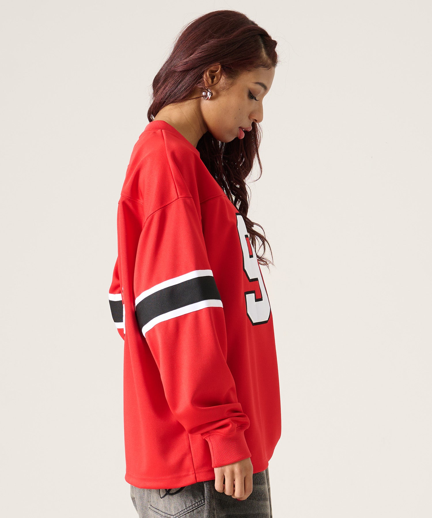 FUBU フブ フットボールシャツ。FUBUはアメリカの代表的なHIPHOP