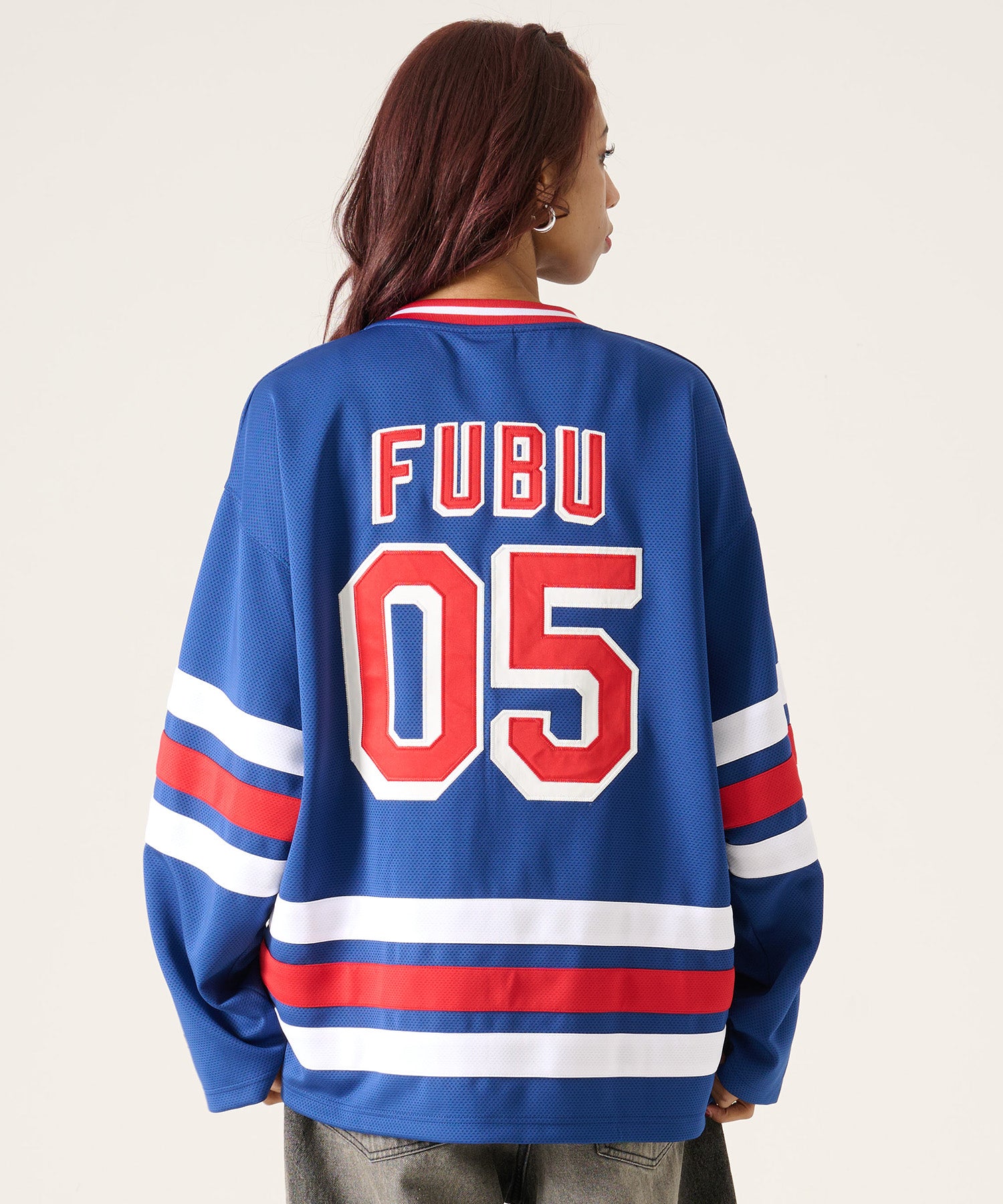FUBU フブ ホッケーシャツ。FUBUはアメリカの代表的なHIPHOP FASHION