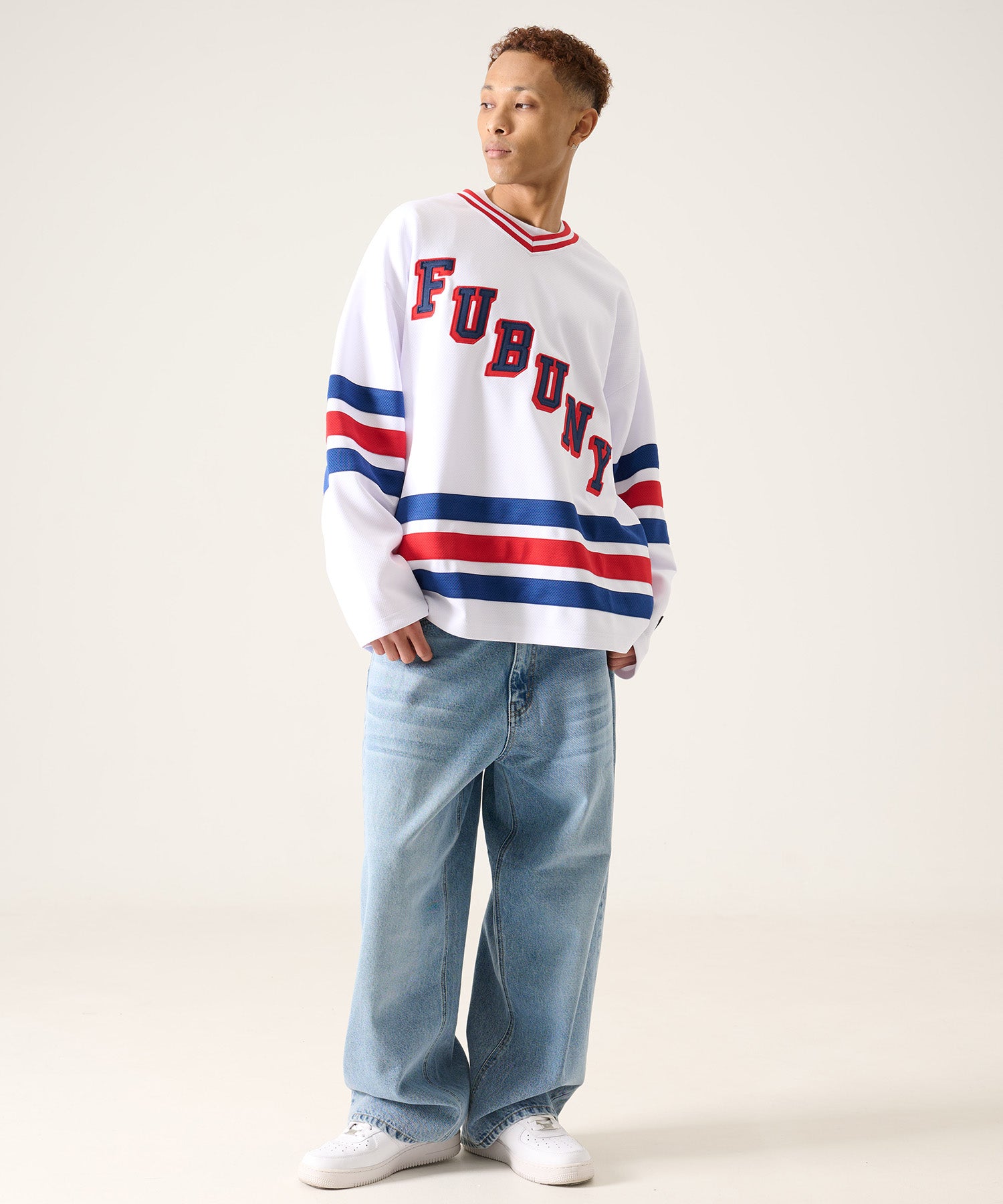 FUBU フブ ホッケーシャツ。FUBUはアメリカの代表的なHIPHOP FASHION