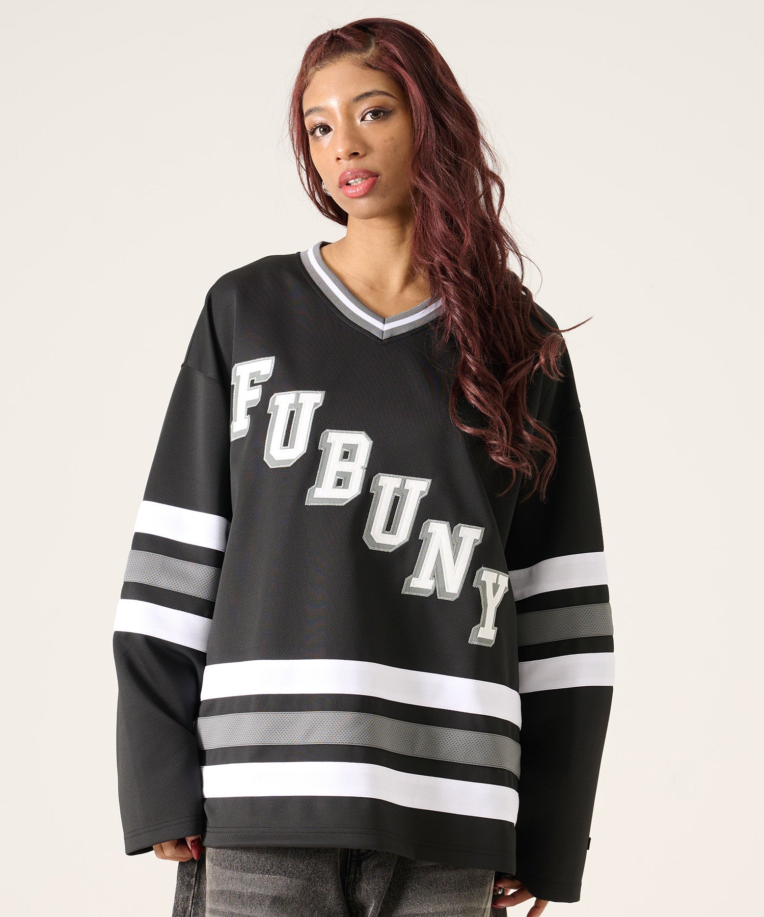 FUBU フブ ホッケーシャツ。FUBUはアメリカの代表的なHIPHOP FASHION