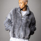 【NEW】FAUX FUR STAND JACKET/フェイクファースタンドジャケット【FAM-62307】