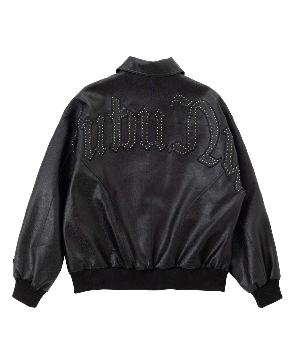 【NEW】STUDS FAUX LEATHER JACKET/スタッズフェイクレザージャケット【FAM-62311】