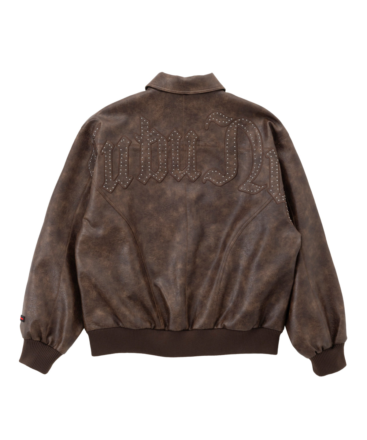 【NEW】STUDS FAUX LEATHER JACKET/スタッズフェイクレザージャケット【FAM-62311】