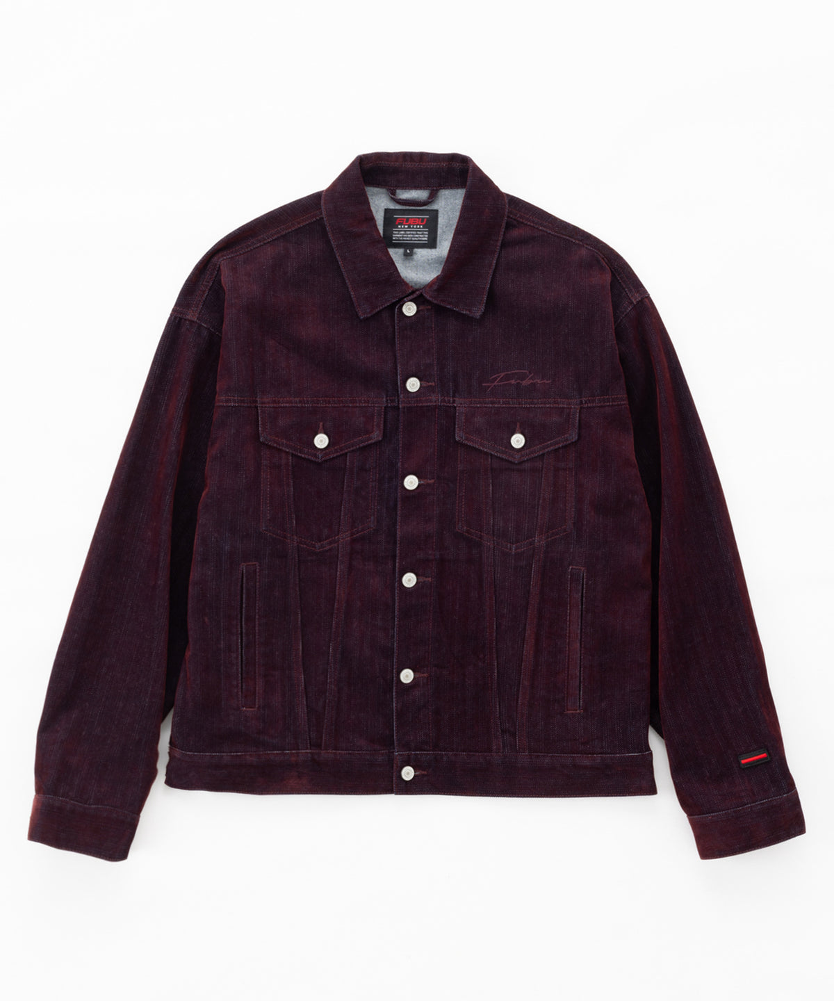 【NEW】FLOCKED DENIM JACKET/フロックデニムジャケット【FAM-62316】【10月5日から順次配送】