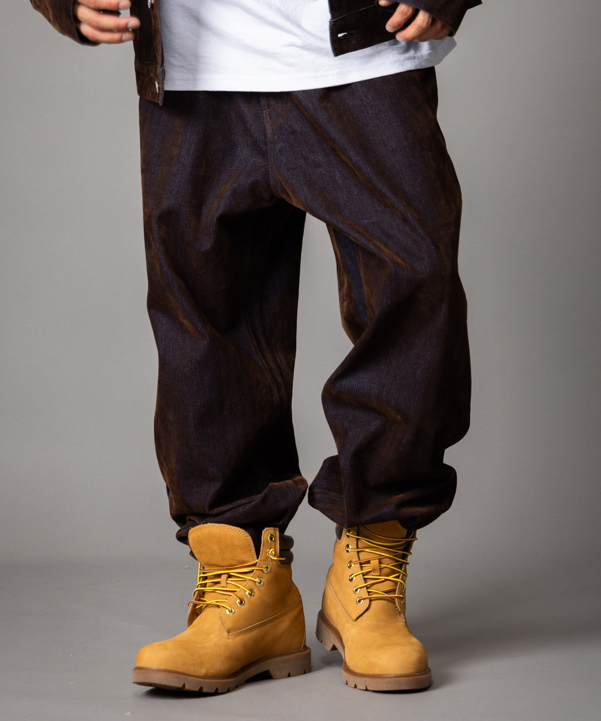 【NEW】FLOCKED DENIM PANTS/フロックデニムパンツ【FAM-62509】【10月5日から順次配送】