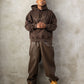 【NEW】FAUX LEATHER PATCH HOODIE/フェイクレザーパッチフーディー【FAM-62704】