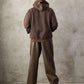 【NEW】FAUX LEATHER PATCH HOODIE/フェイクレザーパッチフーディー【FAM-62704】