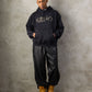 【NEW】FAUX LEATHER PATCH HOODIE/フェイクレザーパッチフーディー【FAM-62704】