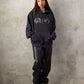 【NEW】FAUX LEATHER PATCH HOODIE/フェイクレザーパッチフーディー【FAM-62704】
