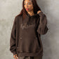 【NEW】FAUX LEATHER PATCH HOODIE/フェイクレザーパッチフーディー【FAM-62704】
