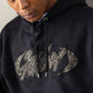 【NEW】FAUX LEATHER PATCH HOODIE/フェイクレザーパッチフーディー【FAM-62704】