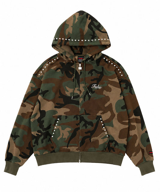 【NEW】STUDS ZIP HOODIE/スタッズジップフーディー【FAM-62706】