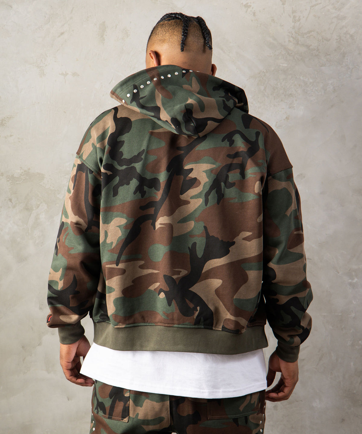 【NEW】STUDS ZIP HOODIE/スタッズジップフーディー【FAM-62706】